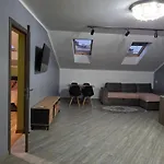 простора сімейна оселя у серці історичного міста поруч з ратушею&бічна з площею ринок кухня-студія та спальня Апартаменты Львов