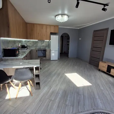 Appartement простора сімейна оселя у серці історичного міста поруч з ратушею & бічна з площею ринок кухня-студія та спальня Lviv