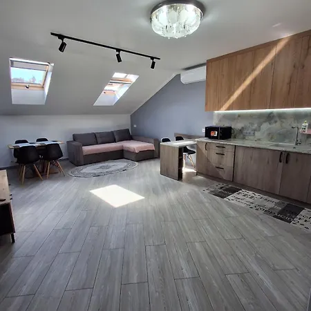 Apartmán простора сімейна оселя у серці історичного міста поруч з ратушею & бічна з площею ринок кухня-студія та спальня Lvov