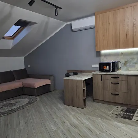 Appartement простора сімейна оселя у серці історичного міста поруч з ратушею & бічна з площею ринок кухня-студія та спальня Lviv