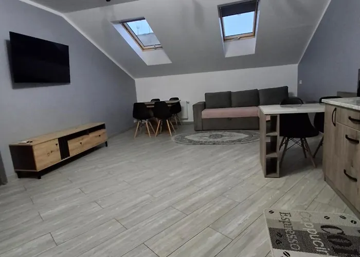 простора сімейна оселя у серці історичного міста поруч з ратушею&бічна з площею ринок кухня-студія та спальня Апартаменты Львов